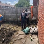 volunteers in garden