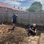 volunteers in garden