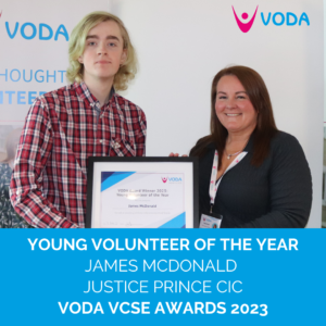 Young volunteer of the year James McDonald 